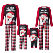 Cozy Christmas Family Pajamas Set - Snowman Letters Print
