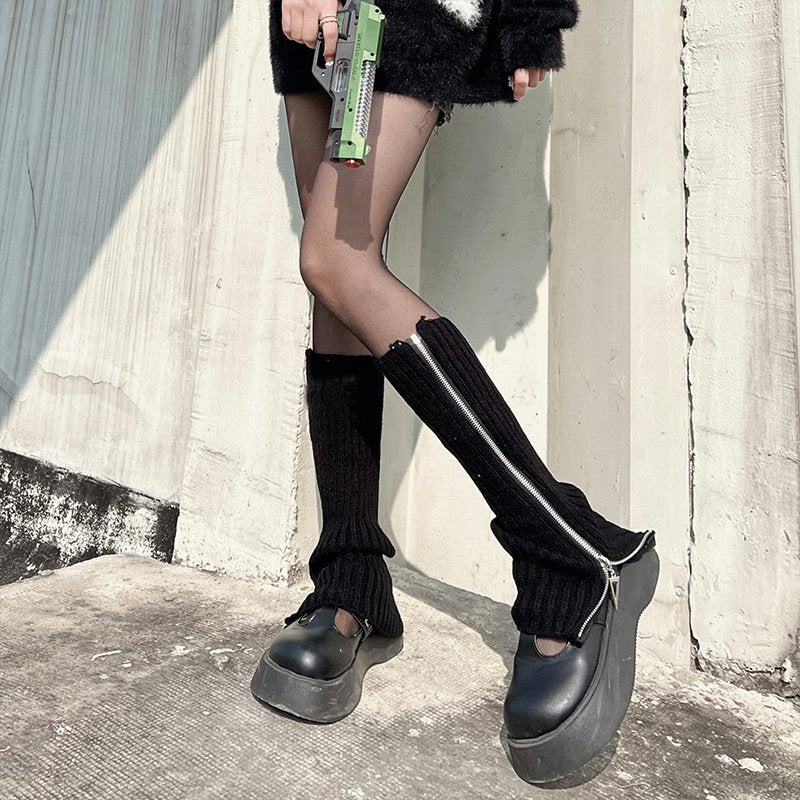 Zipper Leg Warmers for Women