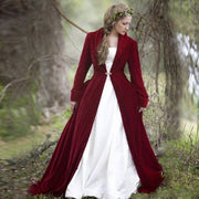 Warm Burgundy Cape Coat