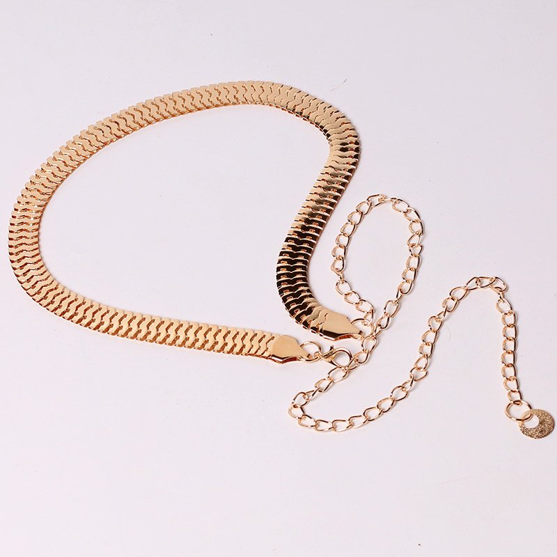 Gold Fashion Waist Chain for Women's Dresses
