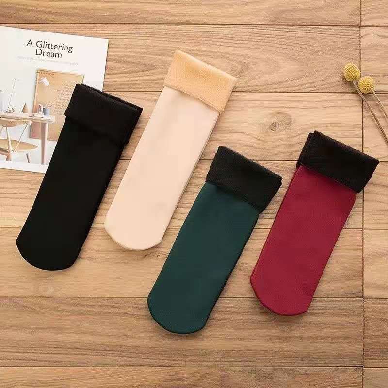 Warm Mid Height Snow Socks for Women