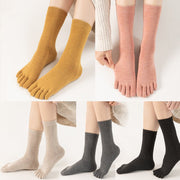 Breathable 5-Toe Socks for Women