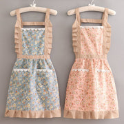 Cute Rustic Apron for Cooking - Breathable Canvas Design