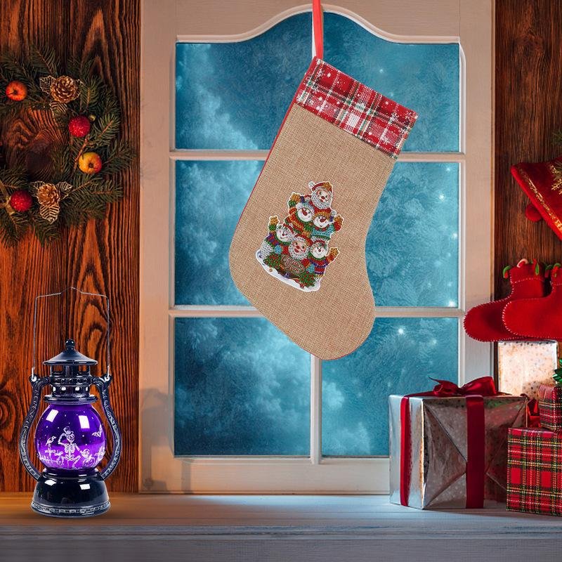 Linen Christmas Glow Socks - Cozy Holiday Footwear
