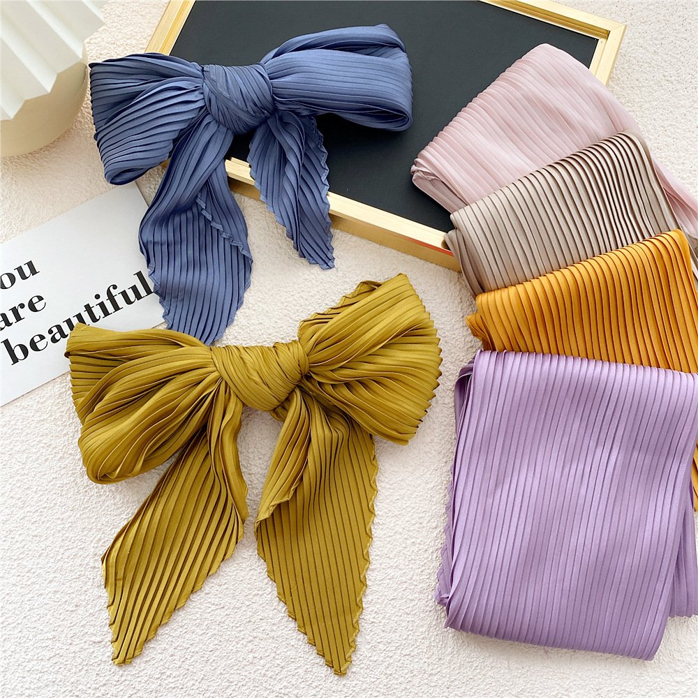 Add a Pop of Color with Our Stylish Pleated Scarf