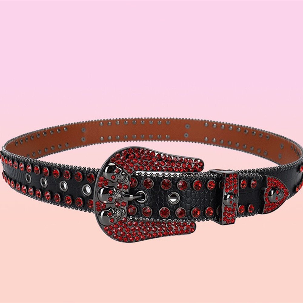 Add a Touch of Punk to Your Outfit with this Rhinestone Belt