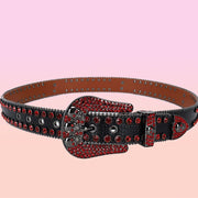 Add a Touch of Punk to Your Outfit with this Rhinestone Belt