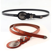 Narrow Cow Leather Belt for Men