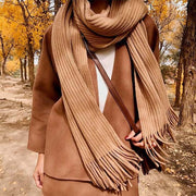 Cozy Long Wool Scarf for Women