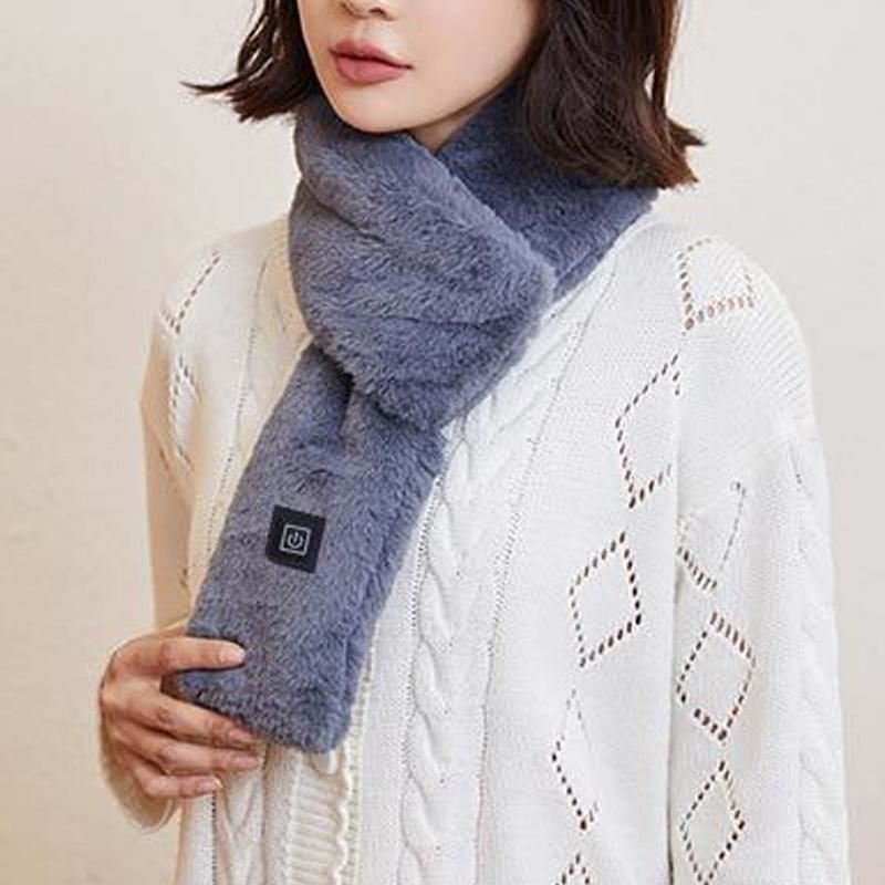 Stay Warm with Rechargeable Rabbit Hair Scarf