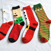 Personalized Cartoon Men's Socks for Christmas