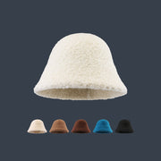 Warm Wool Bucket Hats for Women, Face-Shielding Style