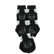 Funny Cartoon Cat Socks for Women