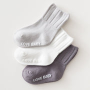 Non-Slip Mid-Calf Baby Socks for Boys & Girls