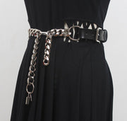 Personalized Leather Chain Belt