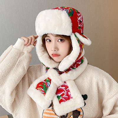 Women's Winter Warm Ear Hats Cotton