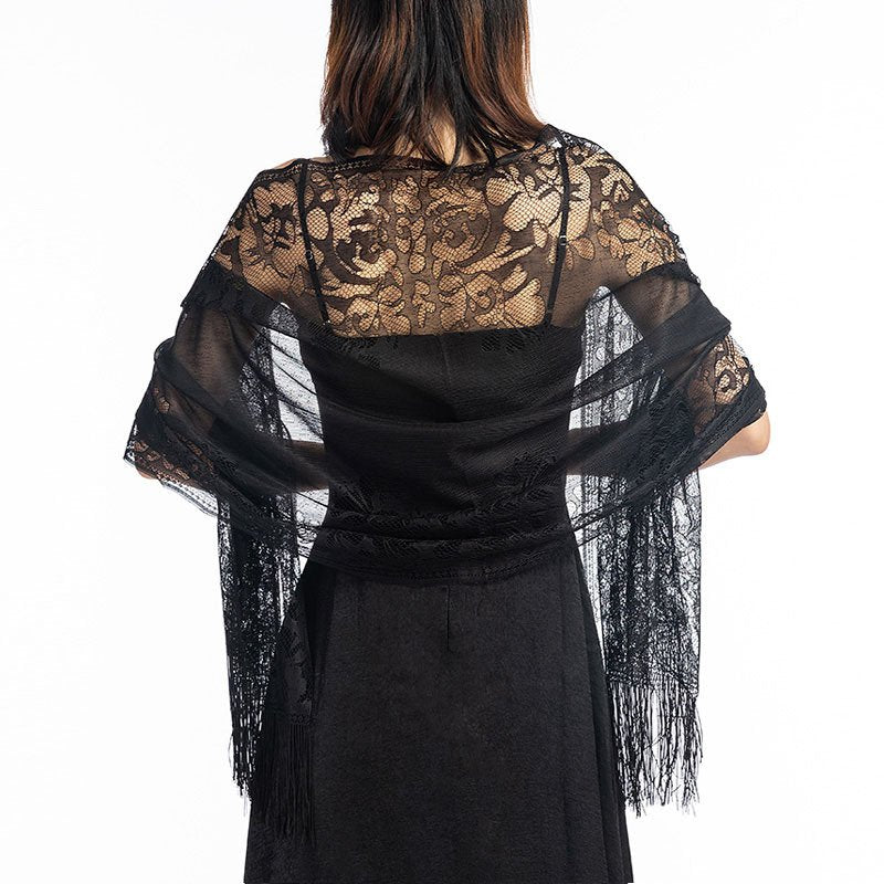 Elegant Lace Shawl Wrap