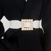 Wide Elastic Waist Belt for Women