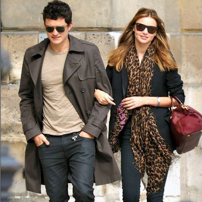 Add a Pop of Leopard Print with Our Chiffon Scarf