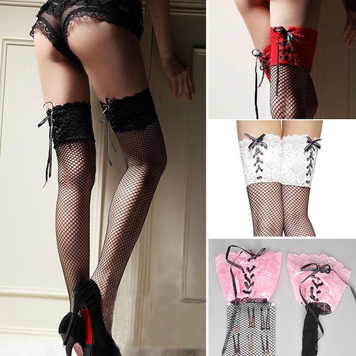 Ultra-Thin Lace Stockings for Women