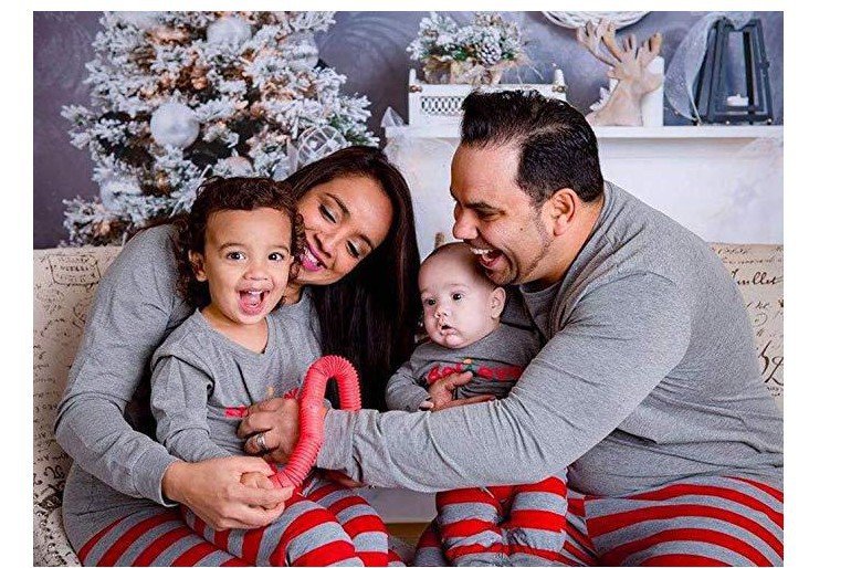 Cozy Parent-Child Long Sleeve Dress Set