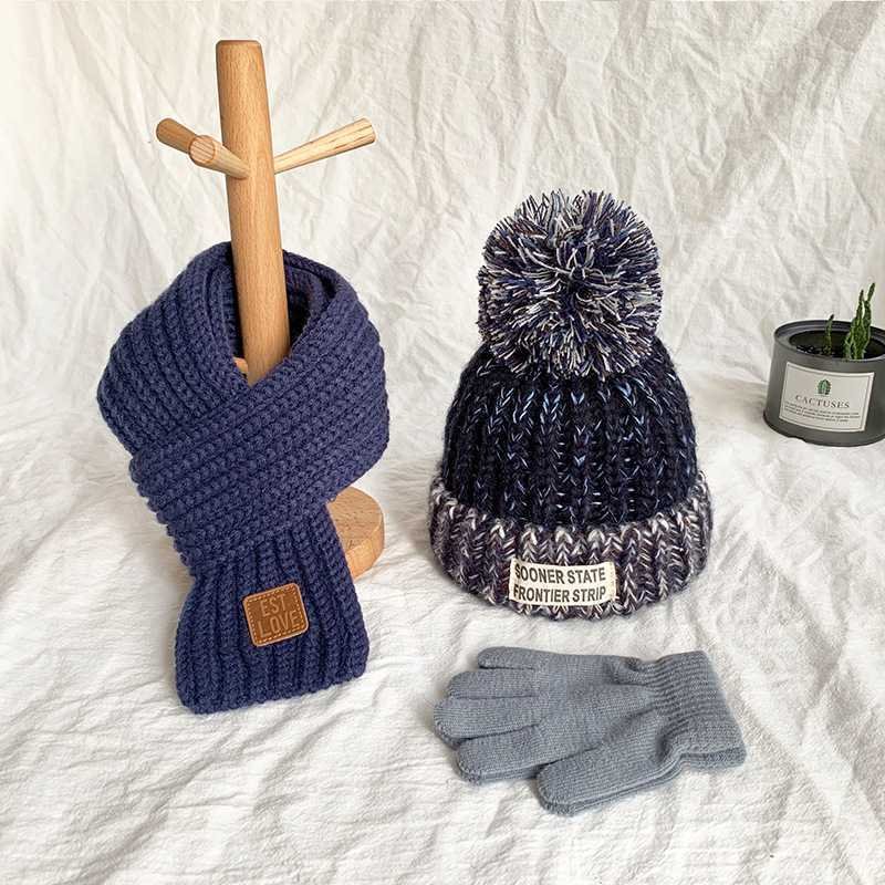 Cute Baby Hat Scarf Set
