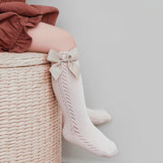 Cute Kids Mesh Bow Socks for Girls