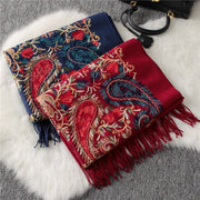 Cozy Embroidered Scarf