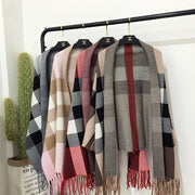 Women's Cape Shawl Sweater Coat with Fringe