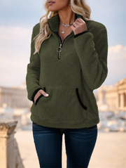 Color Block Pullover Sweatshirt
