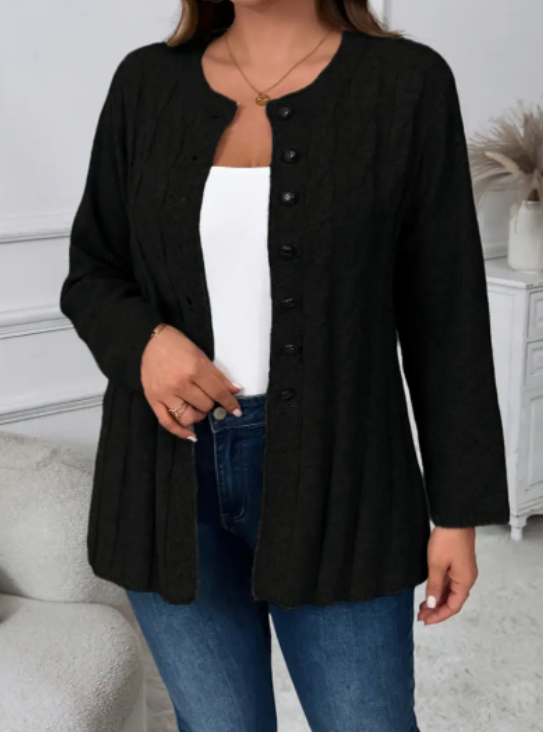 Women's Solid Color Simple Casual Long Sleeve Cardigan