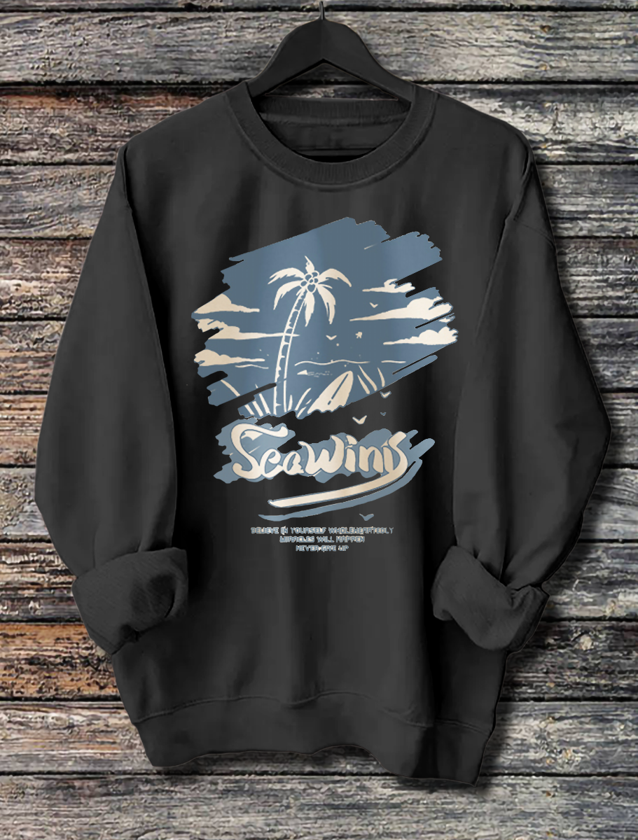Women's Long Sleeve Printed Casual Hoodie