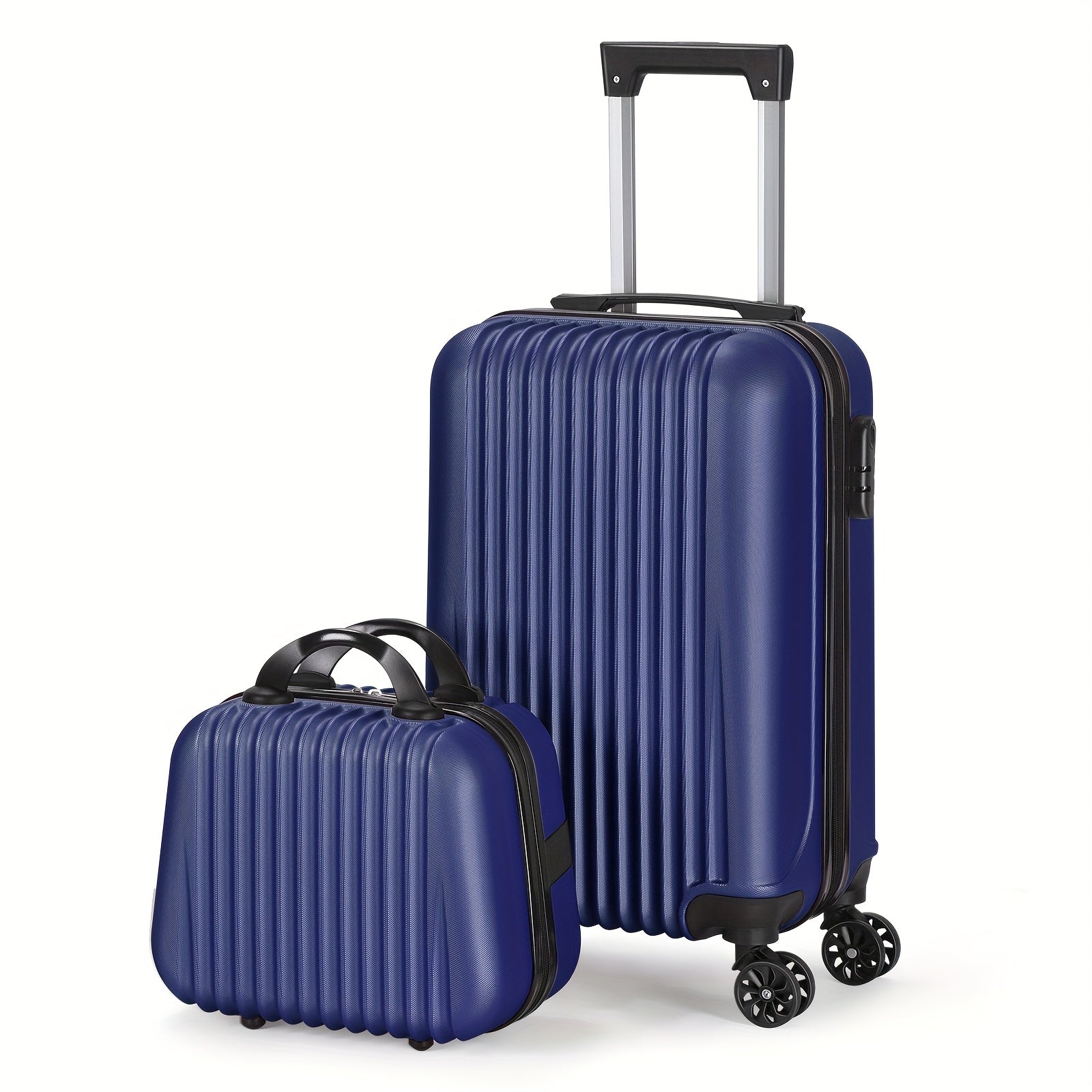 1pc/2pcs Suitcase Set Boarding Luggage Bag, 20inch Satchel Suitcase And 14inch Handbag Can Be Worn Diagonally Across The Trolley Case, with Wheels, Multi-Color Suitcase, for Office, Carryon...