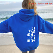 Do What Makes You Happy Oversized Wool Blend Sweatshirt