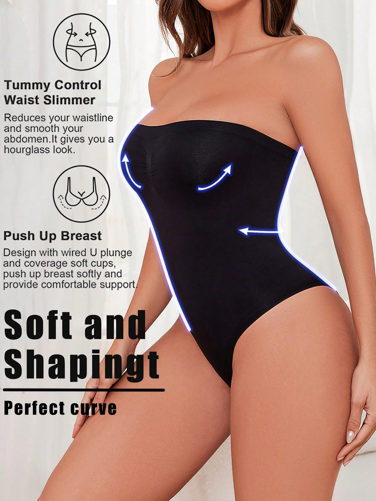 Seamless Plus Size Corset Belly And Waist Shaping