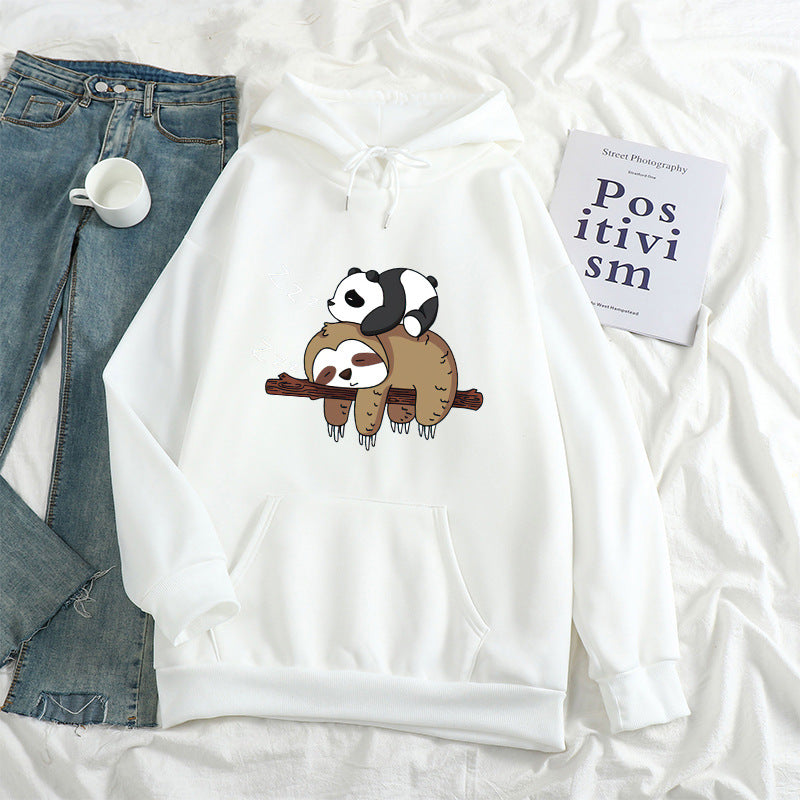 Cozy Anime Print Long Sleeve Casual Pullover Sweatshirt