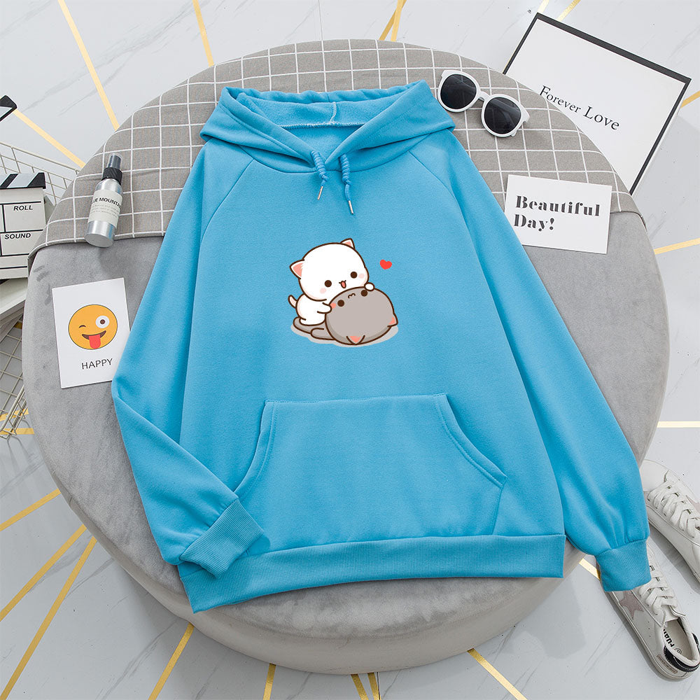 Women's Cozy Peach Soft Casual Hoodie