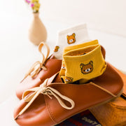Cute Cartoon Bear Boat Socks for Women - 2 Pairs