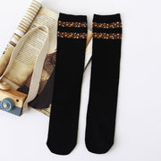 Cotton Leopard Print Mid-Calf Socks for Kids