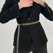 Gold Waist Chain for Women - Retro Blouse Dress Accessory