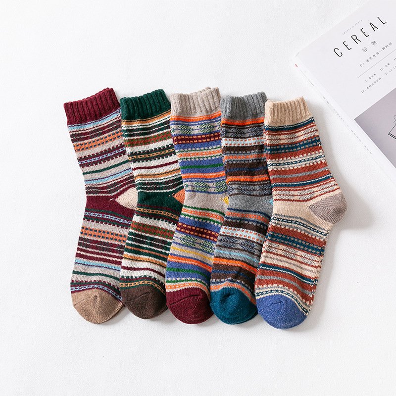 Men's Winter Wool Socks - Extra Thick, Breathable, & Warm