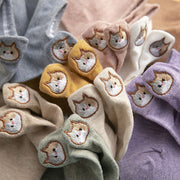 Cute Cat Boat Socks Women's Low Top Cotton Socks