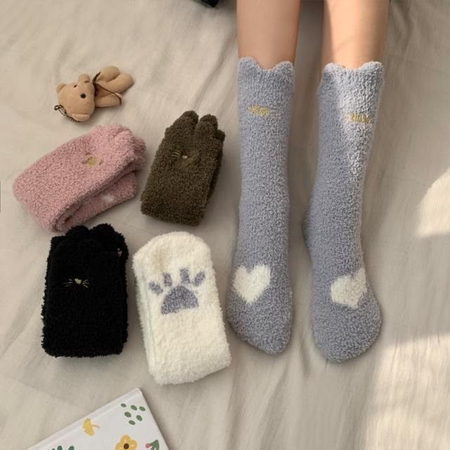 Warm Velvet Thermal Non-Slip Socks for Women