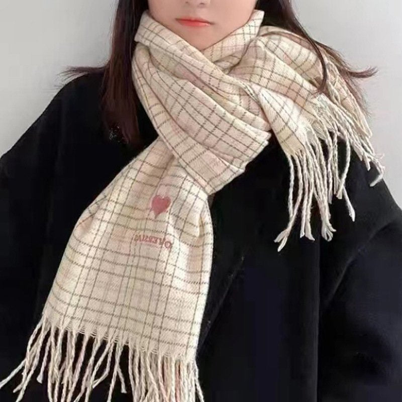 Warm Faux Cashmere Shawl Scarf for Women