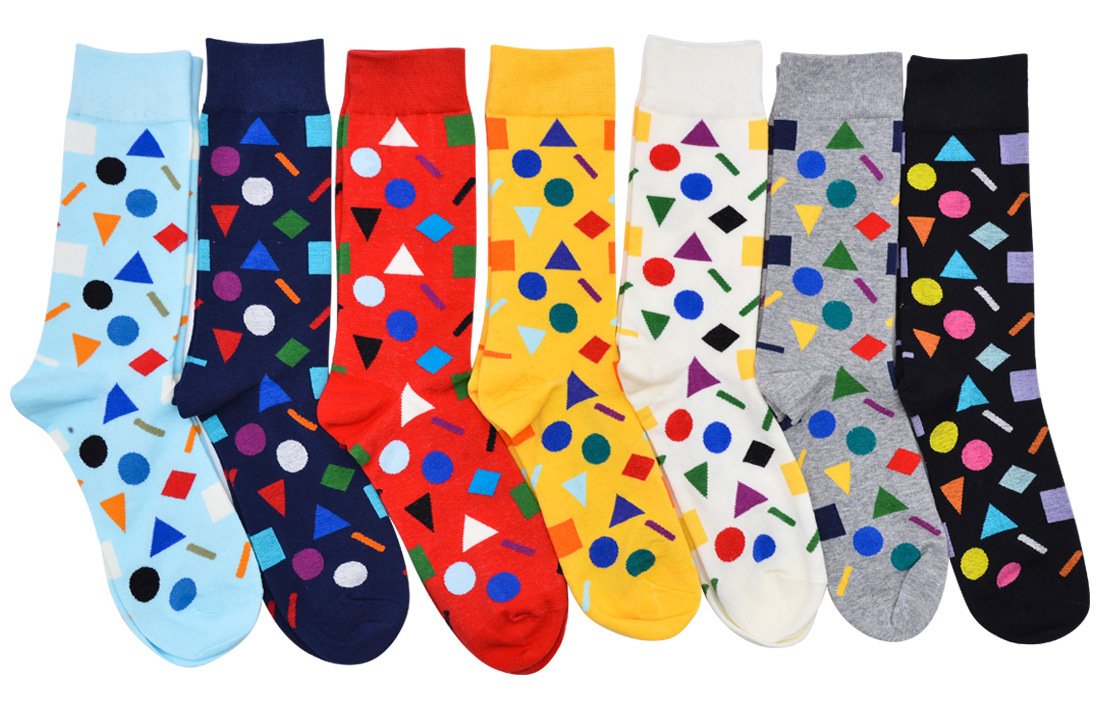 Vibrant Geo Socks