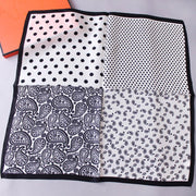 Vintage Cashew Flower Silk Scarf for Men