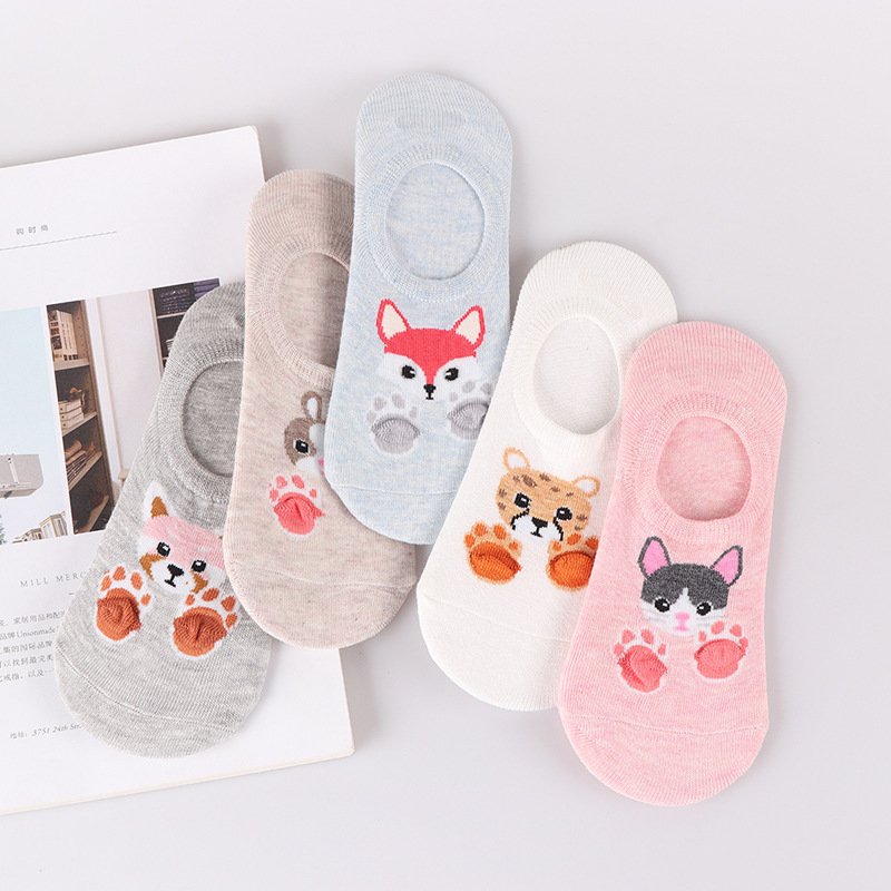 Comfortable 3D Footprint Invisible Socks for Women