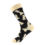 Colorful Wine Glass Print Mid-Calf Socks
