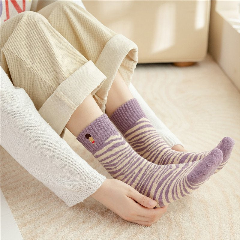 Soft Cashmere Anti-Slip Socks for Women