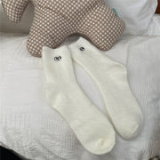 Warm Japanese-Style Plush Socks for Women